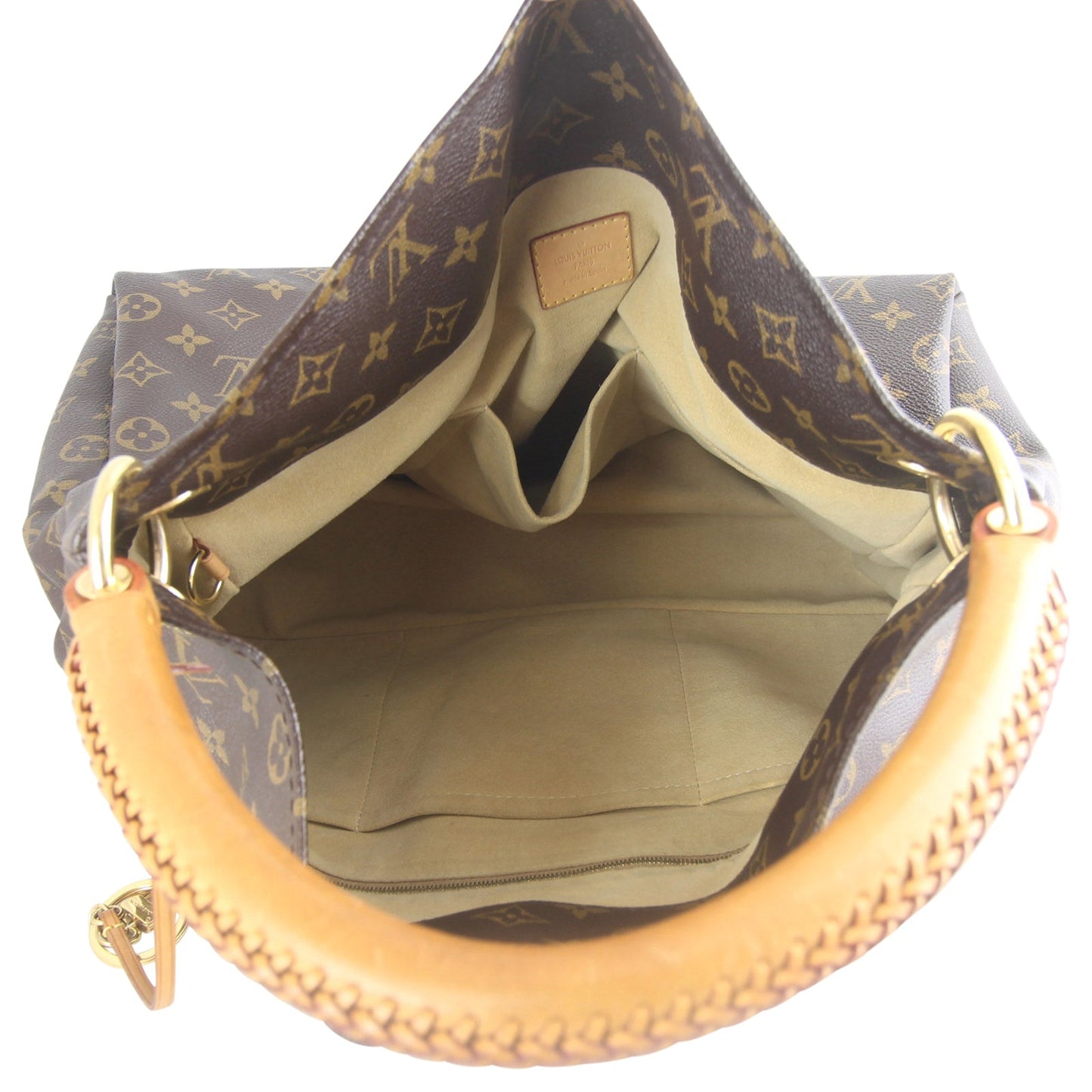 Louis Vuitton Artsy MM Monogram | Gold Tone Keyring
