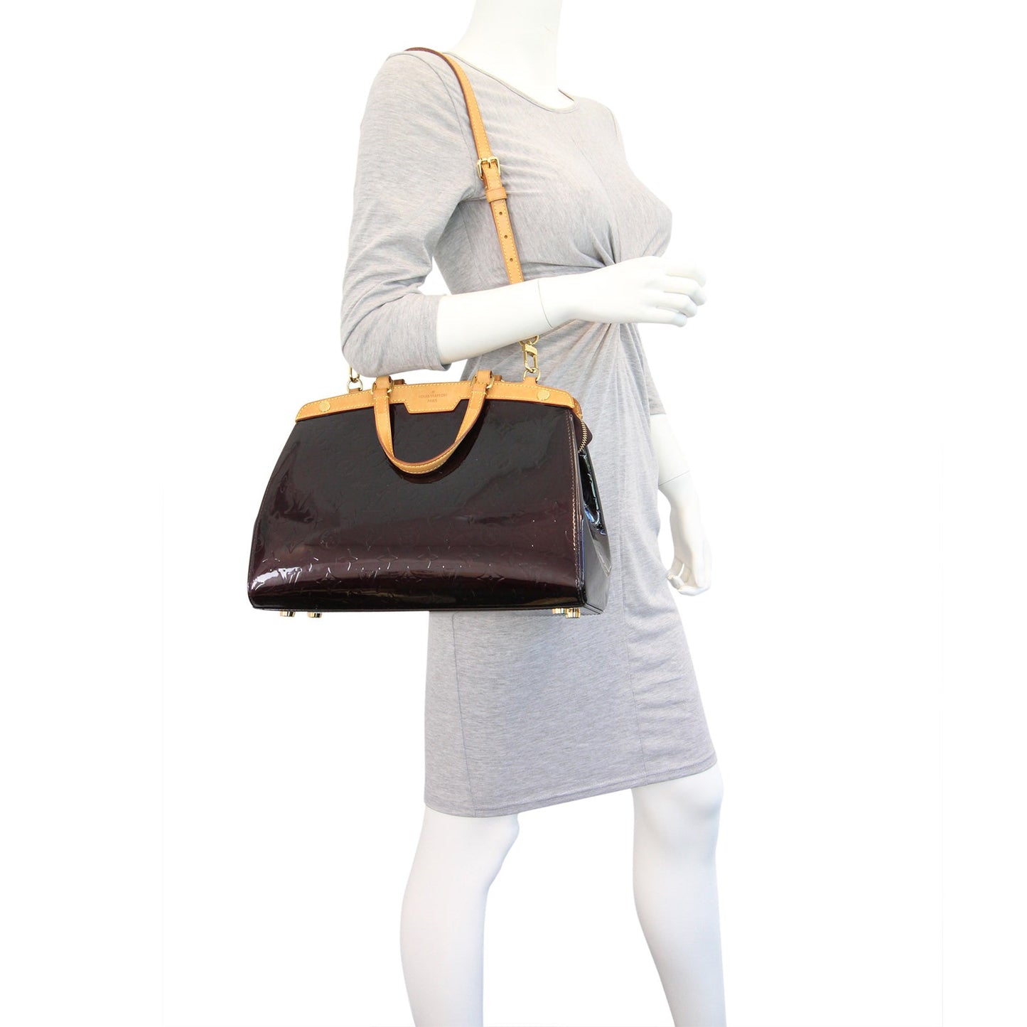 Louis Vuitton Brea MM Vernis Amarante