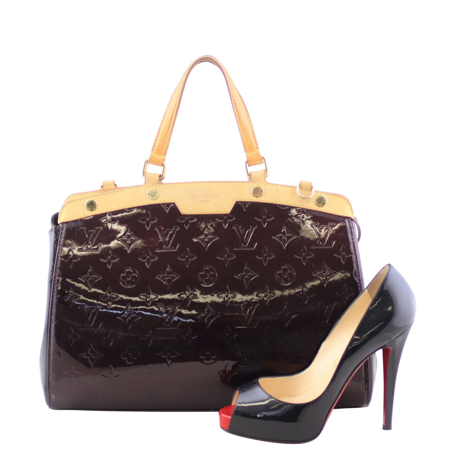 Louis Vuitton Brea MM Monogram Vernis