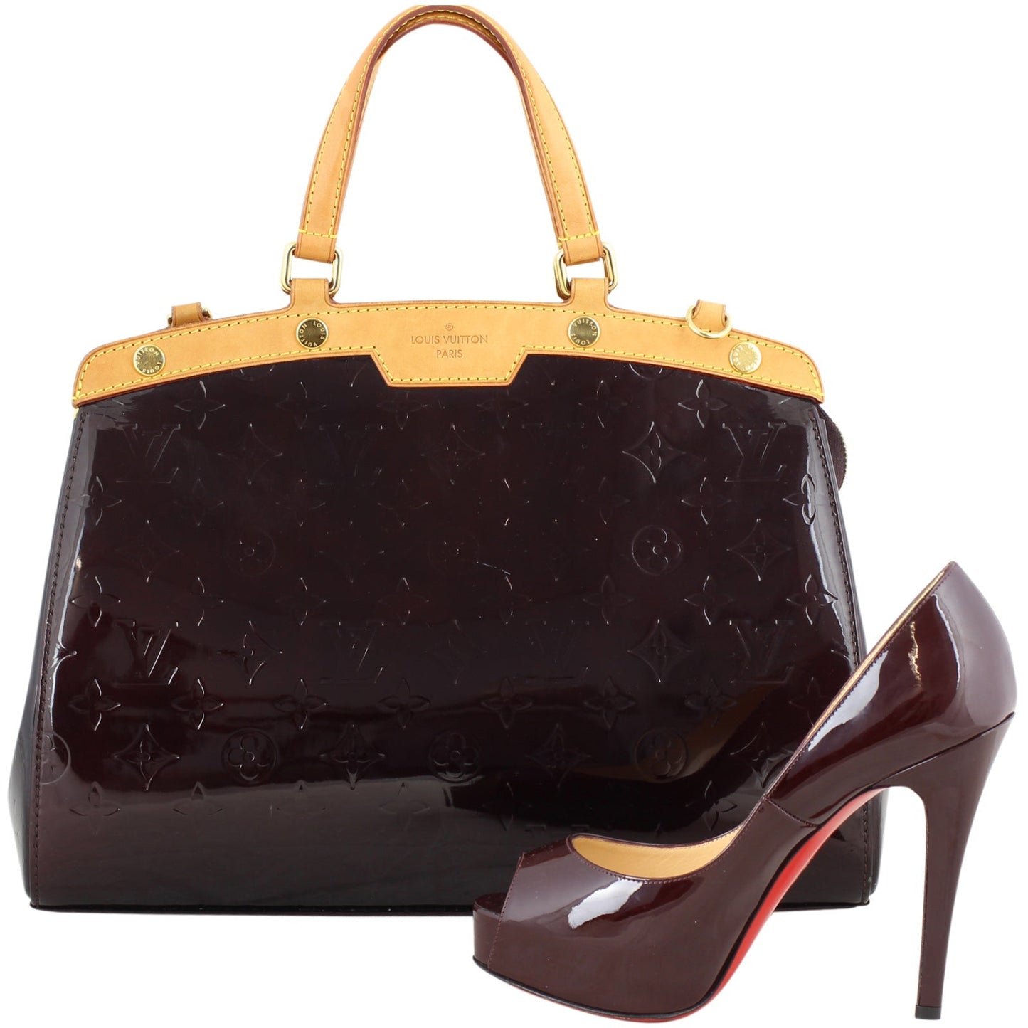 Louis Vuitton Brea MM Vernis Amarante