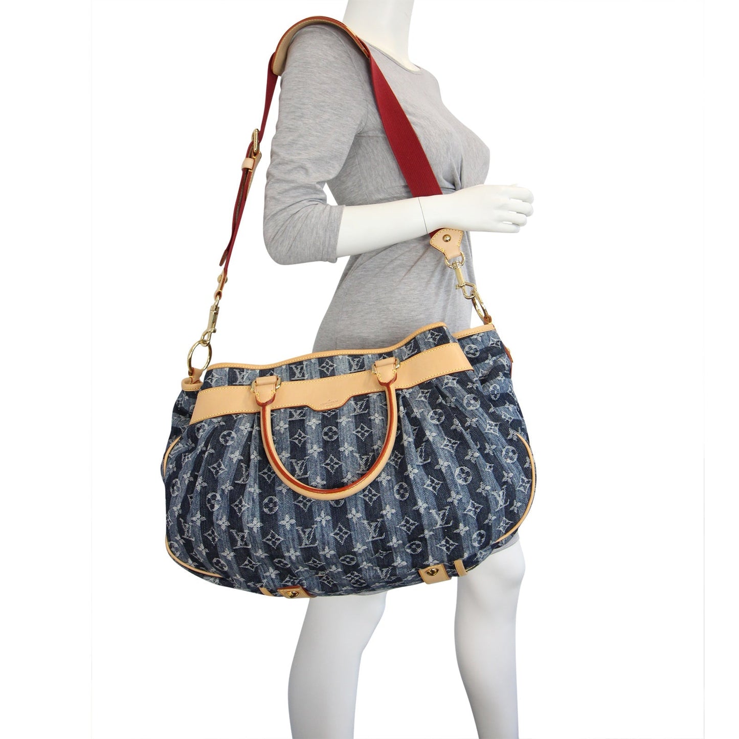 Louis Vuitton Denim Cruise Raye Cabas GM