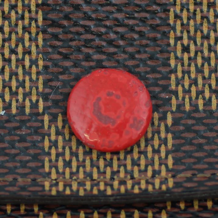 Louis Vuitton Emilie Wallet Damier Ebene Rouge