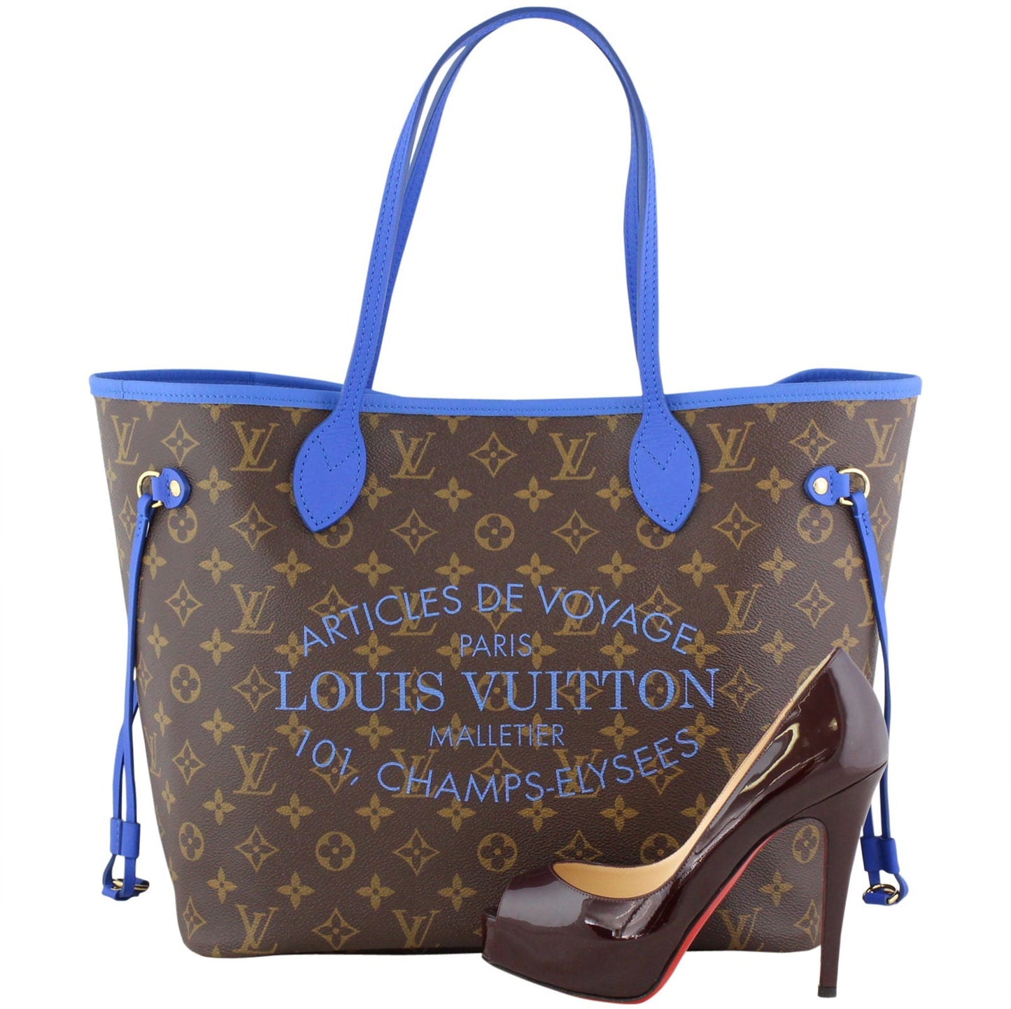 Louis Vuitton Ikat Neverfull MM Monogram Grand Bleu