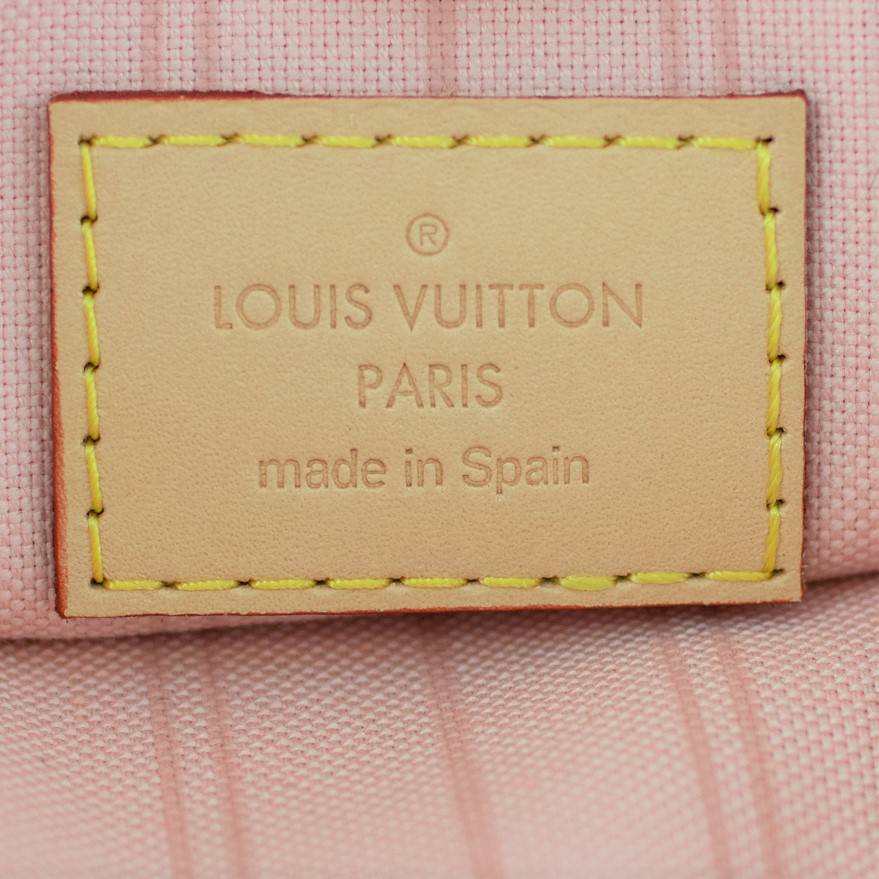 Louis Vuitton Neverfull Pochette Tahitienne Damier Azur