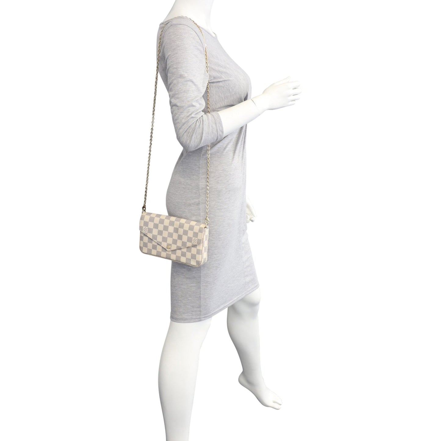 Louis Vuitton Pochette Felicie Damier Azur