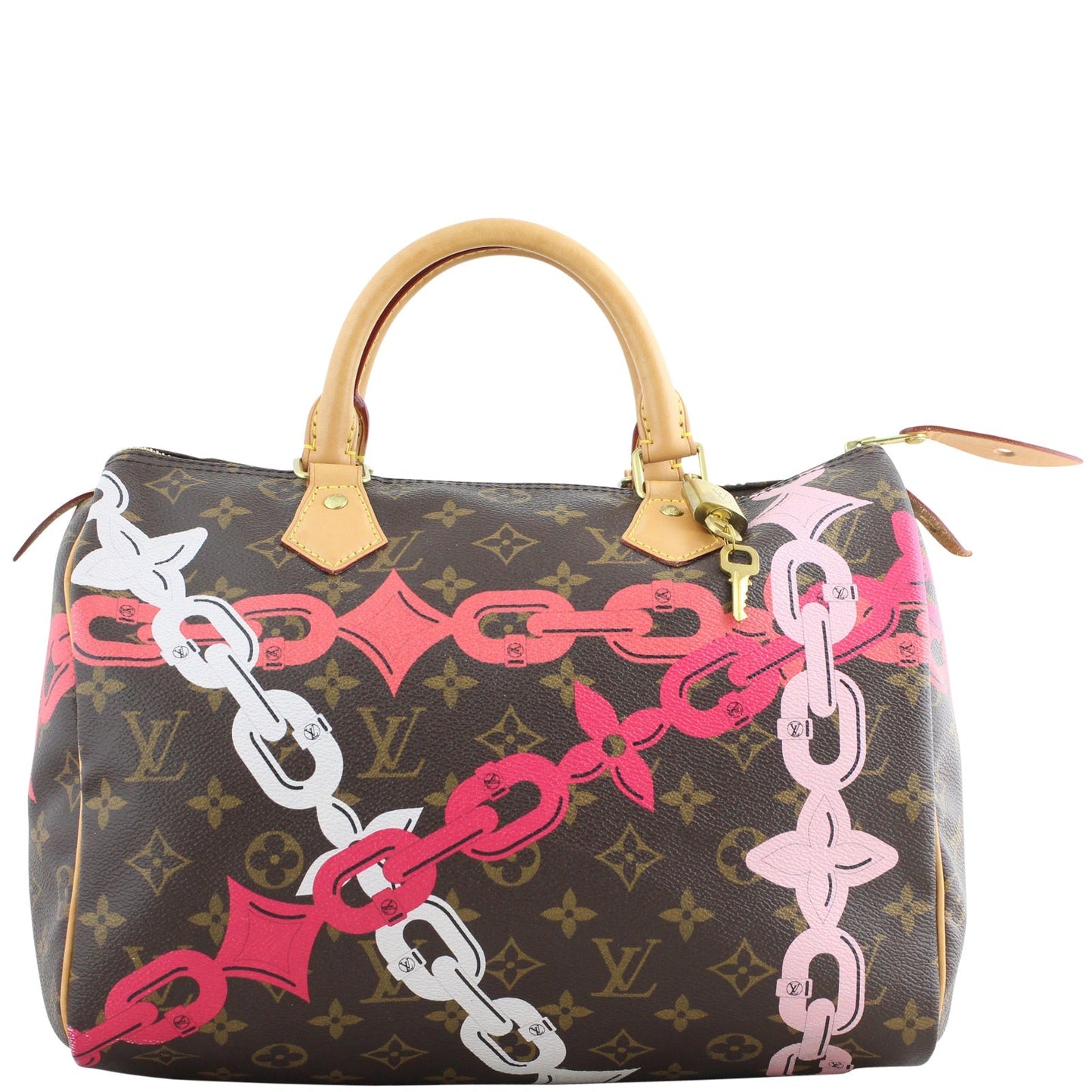 Louis Vuitton Limited Edition Chain Flower Speedy 30