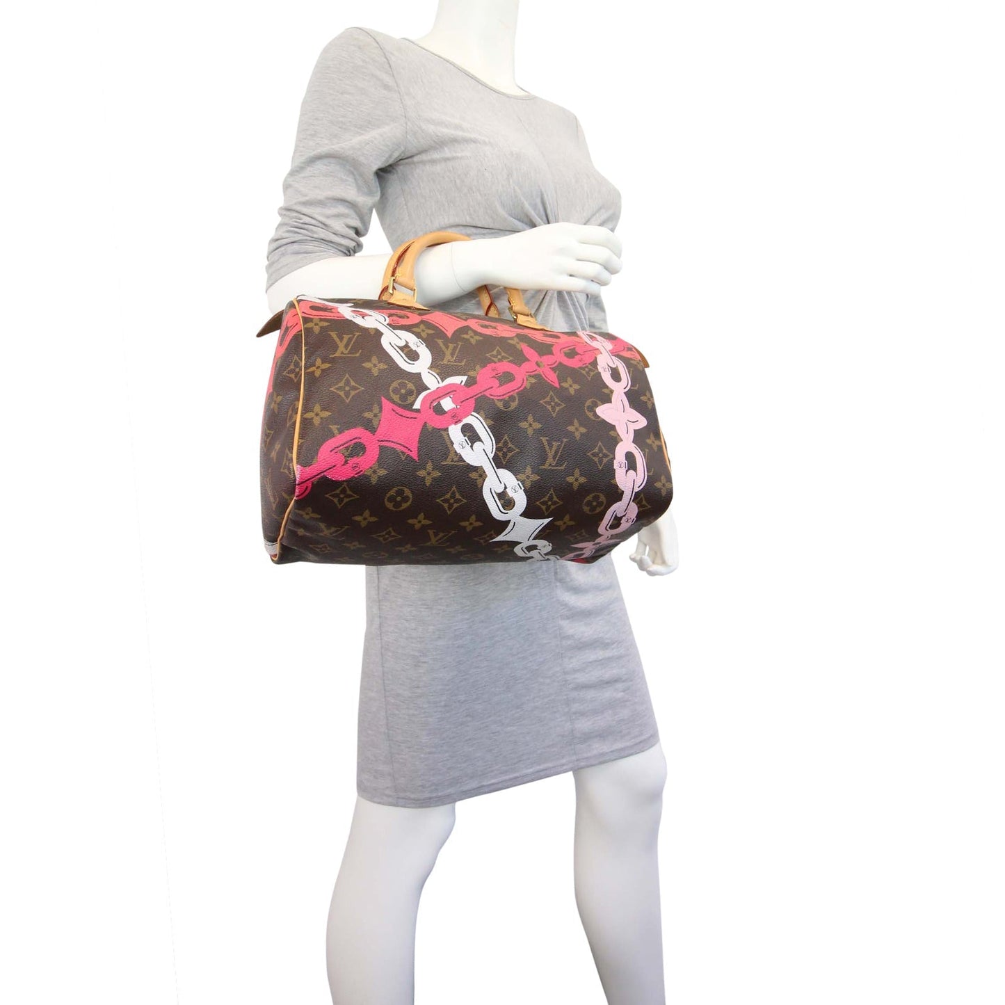Louis Vuitton Limited Edition Chain Flower Speedy 30