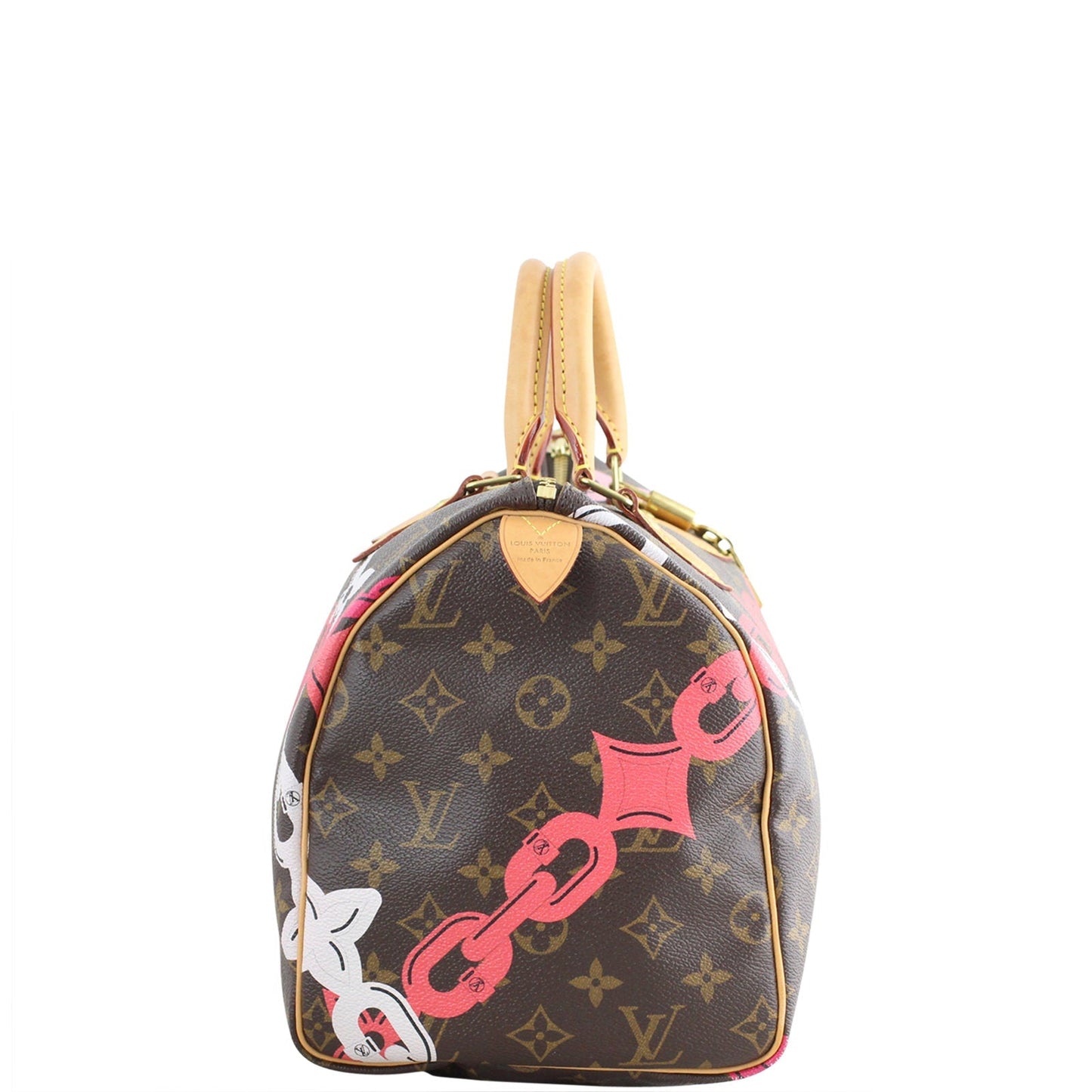 Louis Vuitton Limited Edition Chain Flower Speedy 30