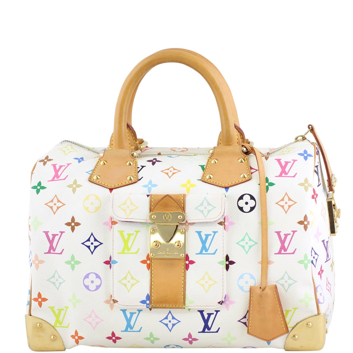 Louis Vuitton Speedy 30 Monogram White Multicolore