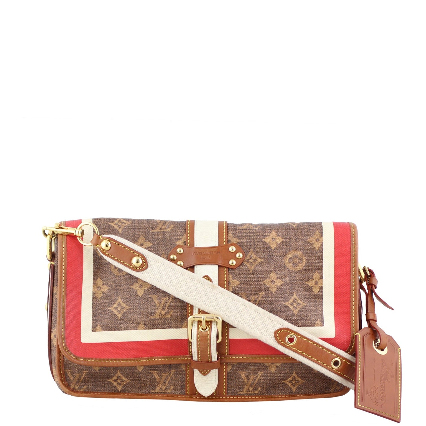 Louis Vuitton Tisse Porte Rayures Clutch Monogram