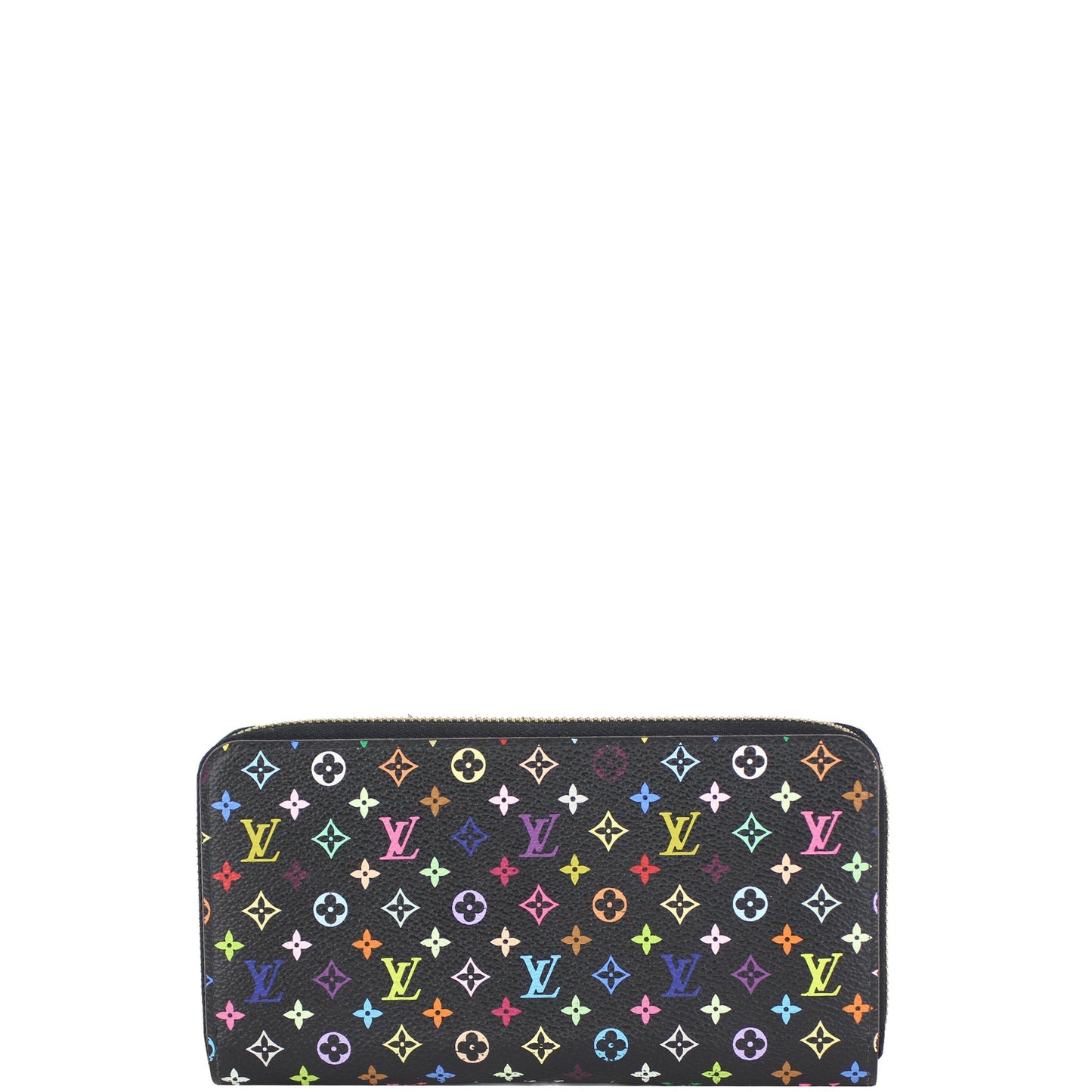 Louis Vuitton Zippy Wallet Black Multicolore Monogram