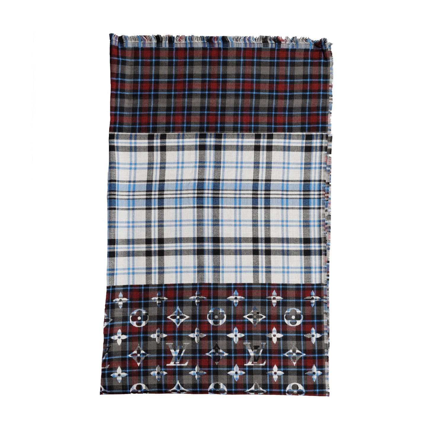 LOUIS VUITTON Louis Vuitton Monogram Plaid Scarf