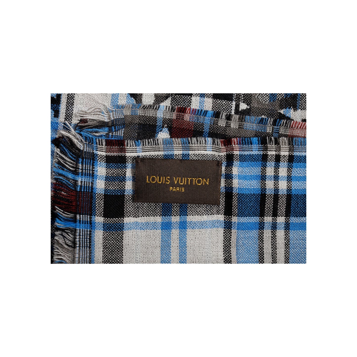 LOUIS VUITTON Louis Vuitton Monogram Plaid Scarf