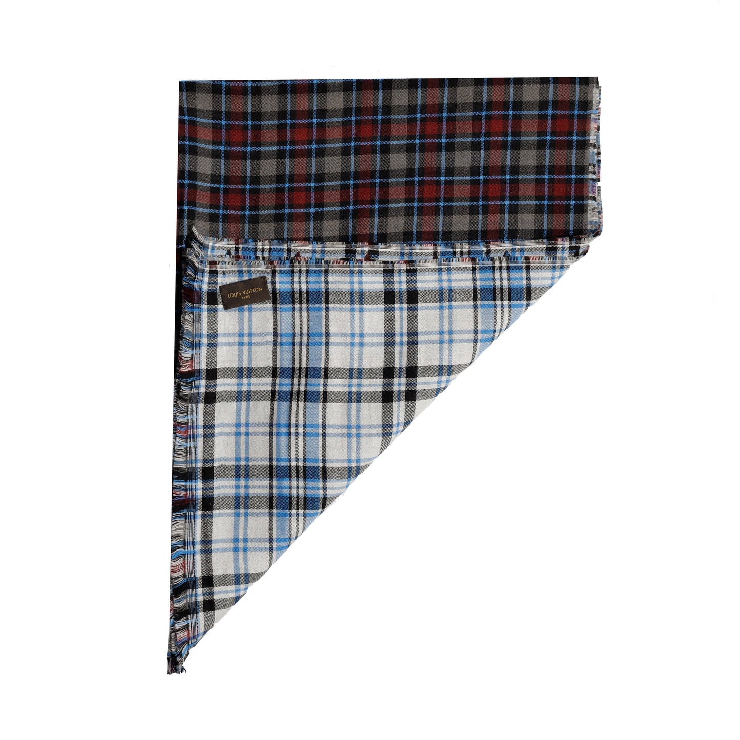 LOUIS VUITTON Louis Vuitton Monogram Plaid Scarf