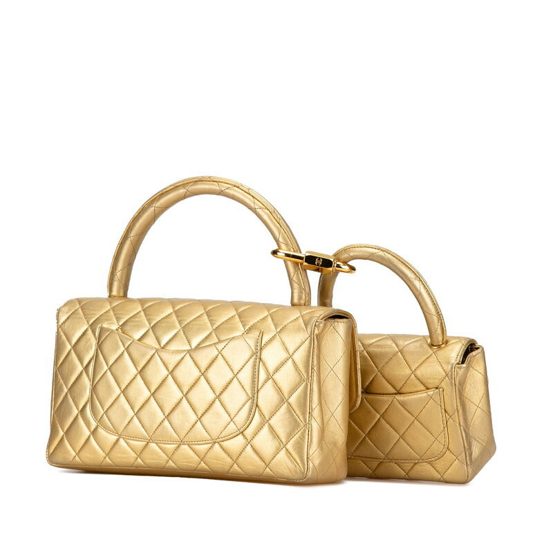 Chanel Coco Mark Matelasse Lambskin 2way Handbag