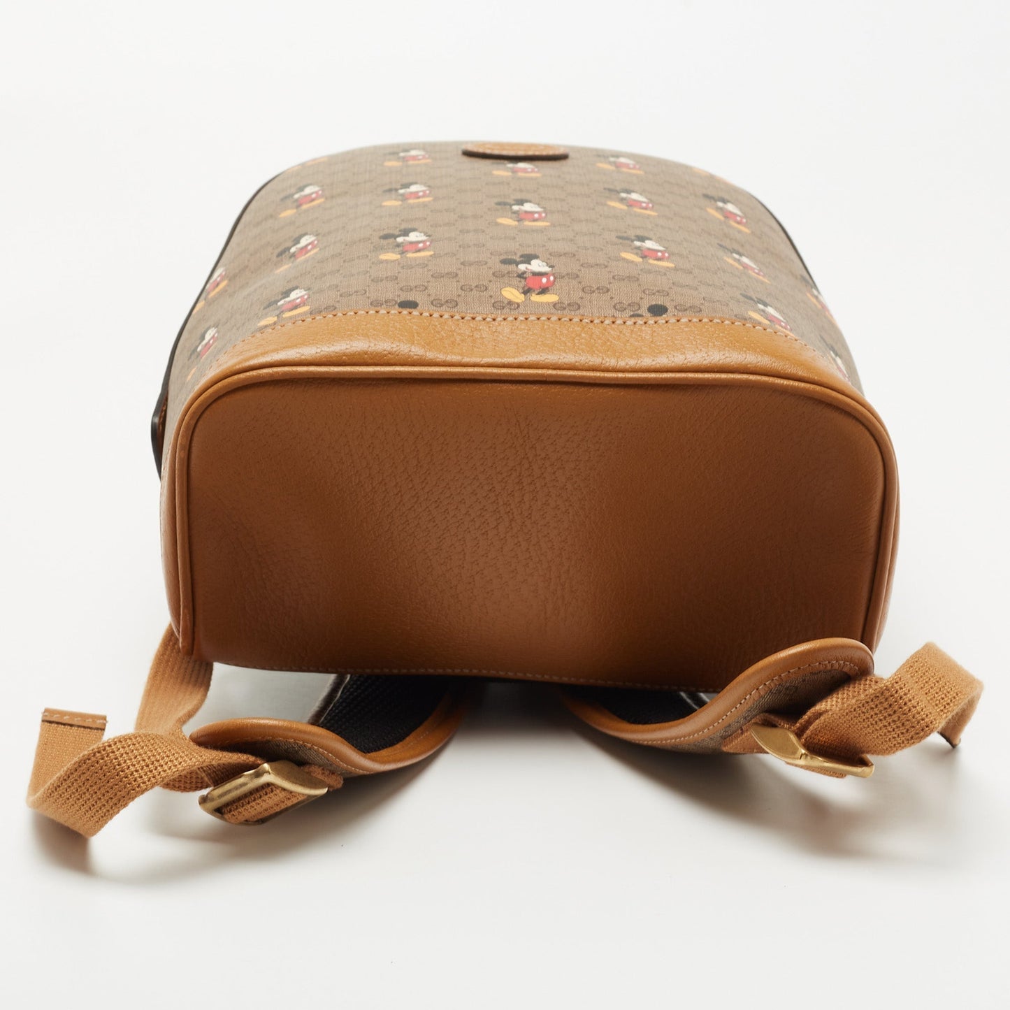 Gucci x Disney Brown GG Supreme Canvas and Leather Mickey Mo  Backpack