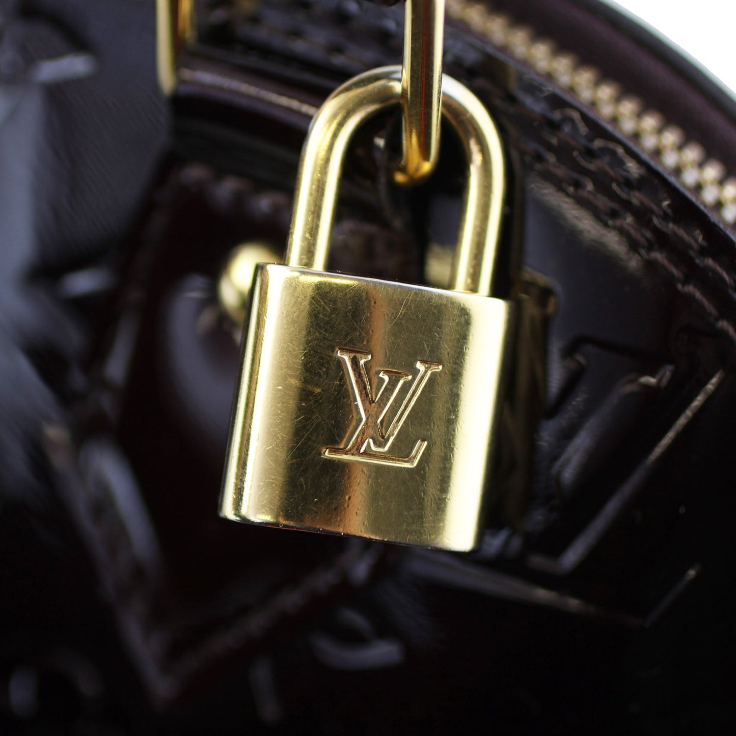 Louis Vuitton Alma BB Monogram Vernis | Amarante Gold