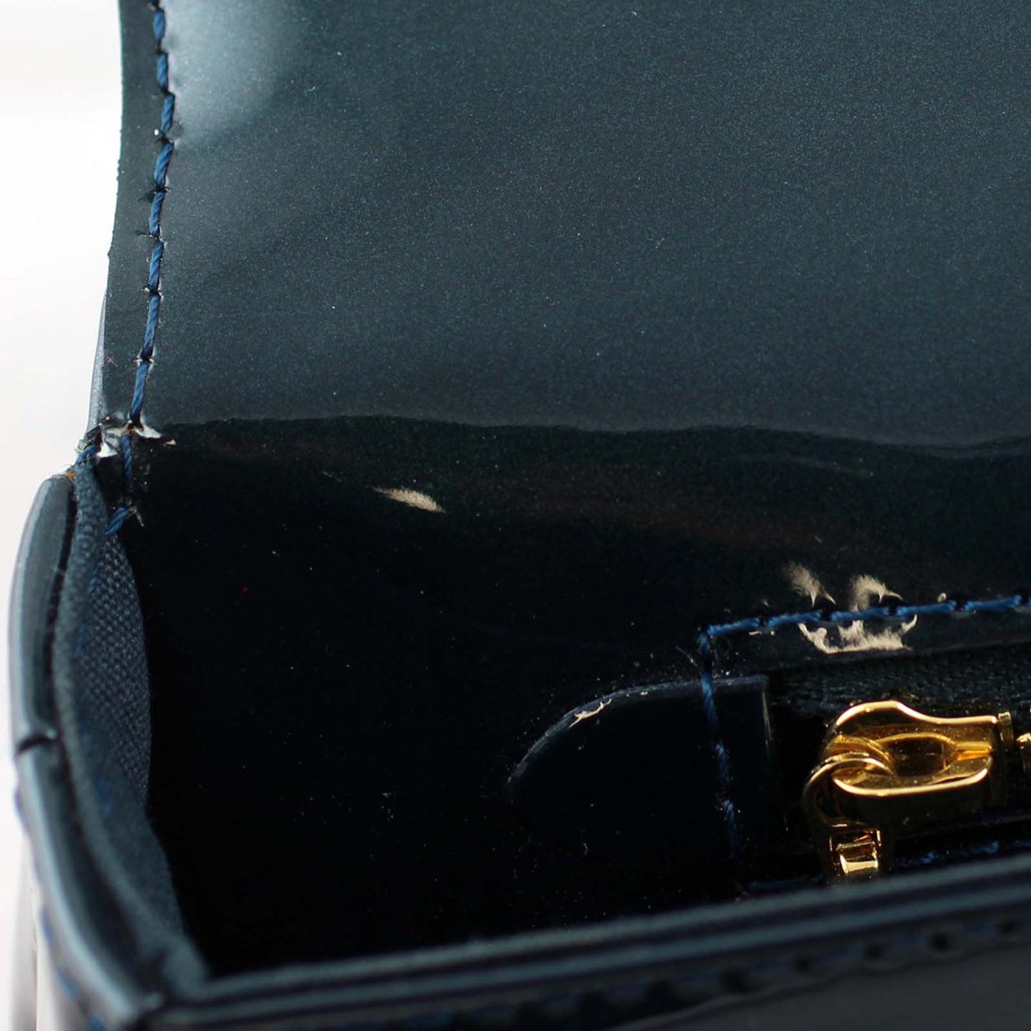 Louis Vuitton Sobe Clutch Vernis Blue Nuit