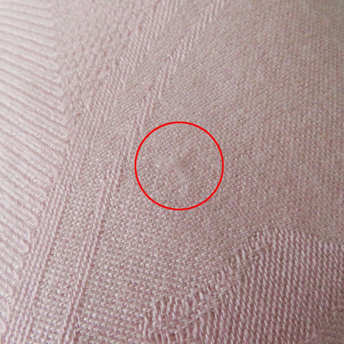HERMES Stall Main: 85% cashmere, Main: 15% silk Rose Petal (Baby Pink type) Women  d