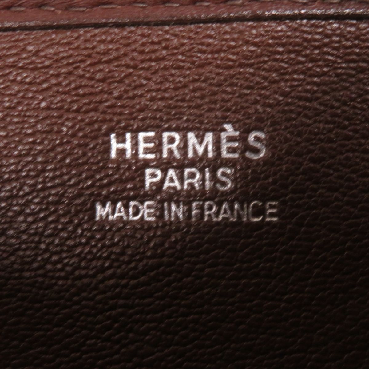 HERMES Shoulder Bag Main: Buffle, Main: Toile H Rouge Ash x Silver Metal Women  d