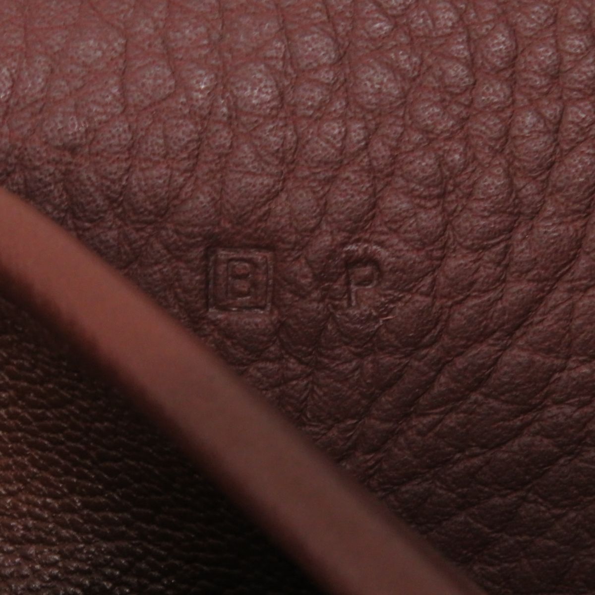 HERMES Shoulder Bag Main: Buffle, Main: Toile H Rouge Ash x Silver Metal Women  d