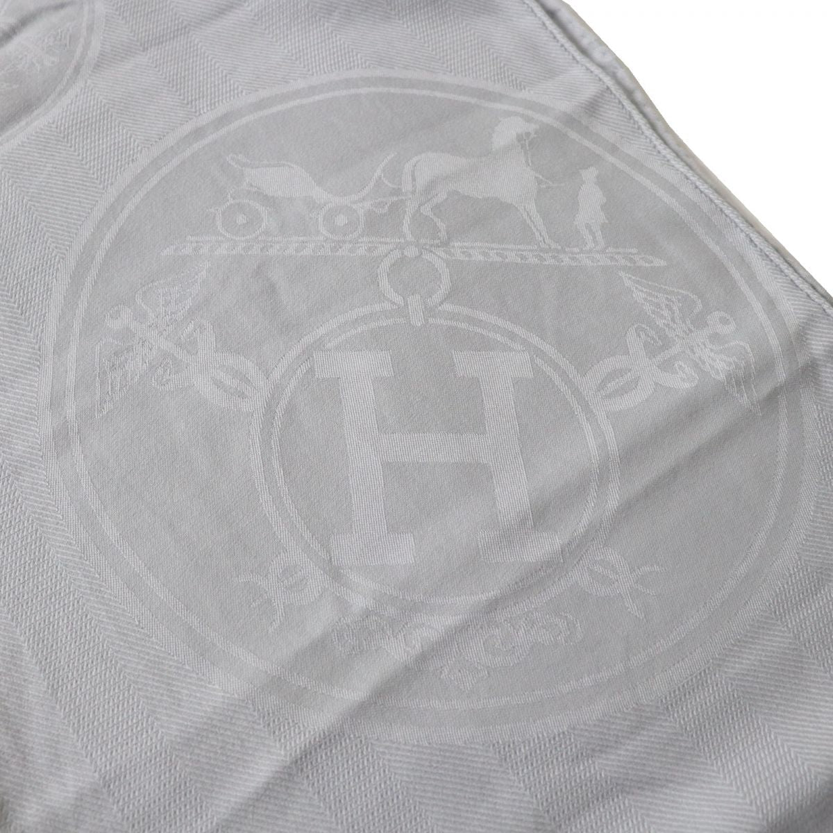 HERMES Stall Main: 85% cashmere, Main: 15% silk Light gray Women  d