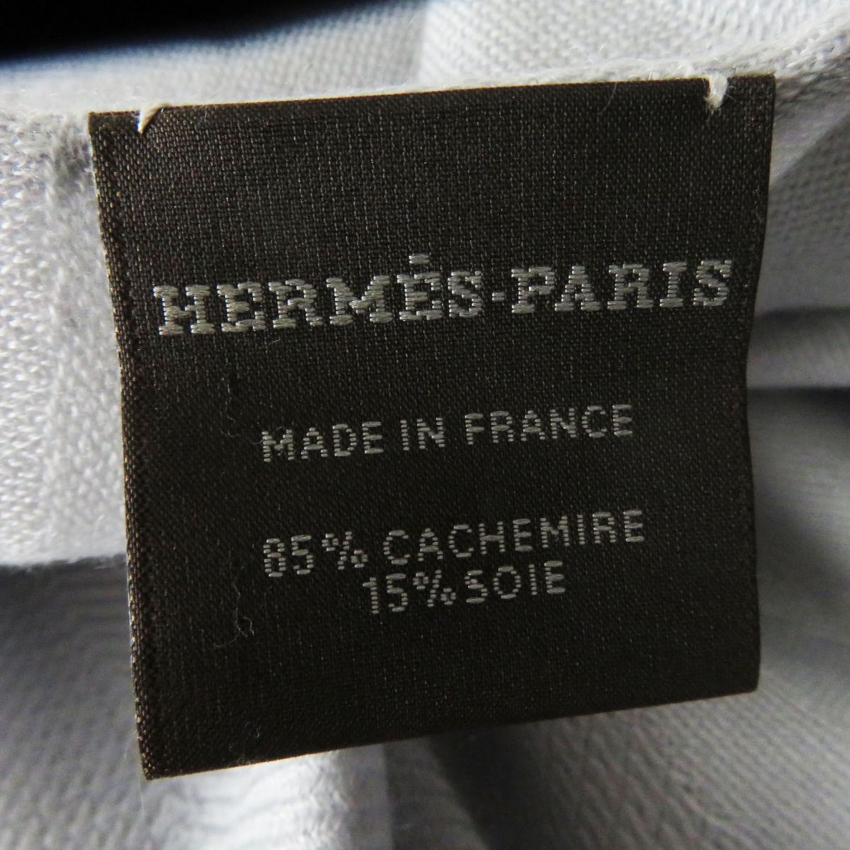 HERMES Stall Main: 85% cashmere, Main: 15% silk Light gray Women  d