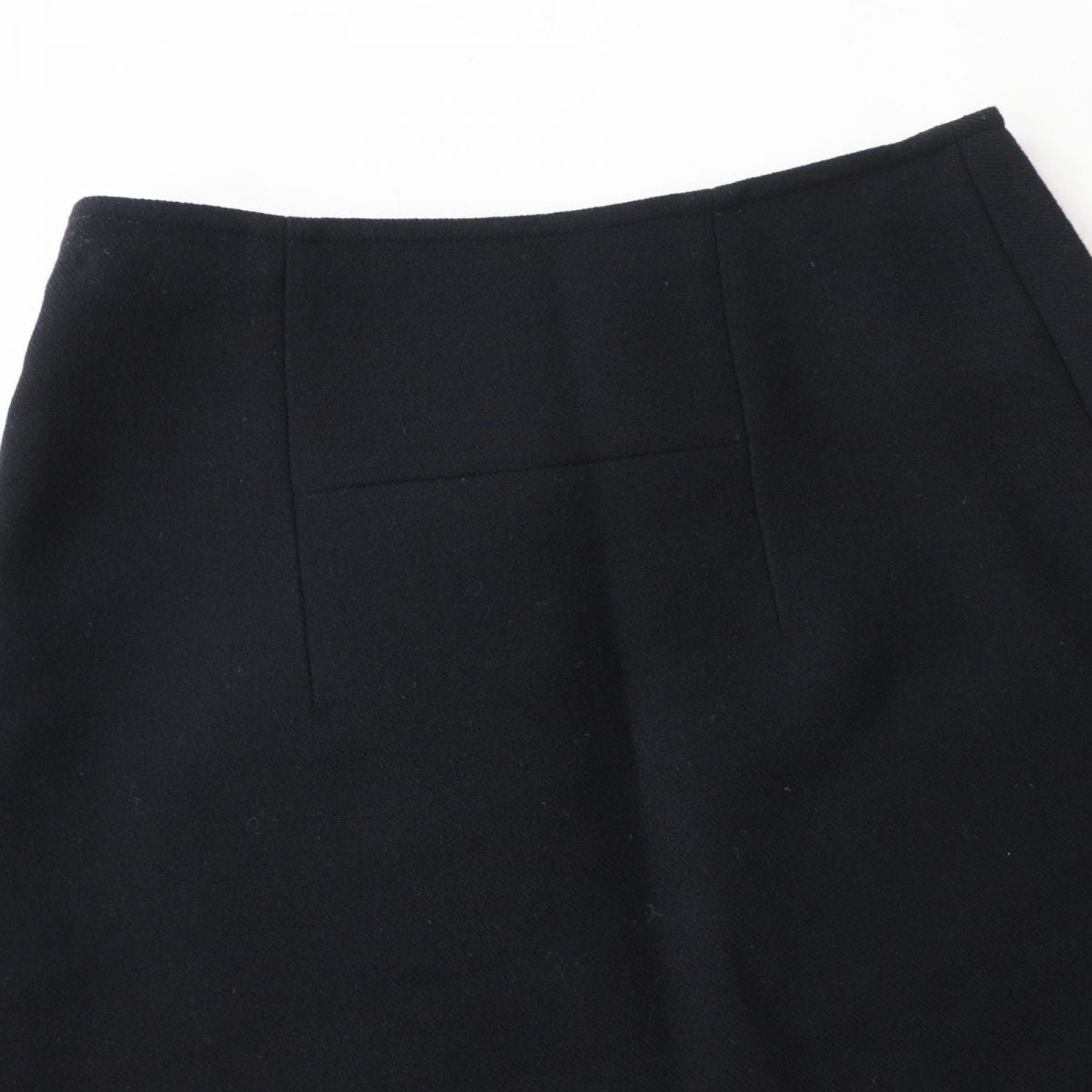 HERMES skirt Outer material: 99% wool, Outer material: 1% polyamide (nylon) black Women 34  d
