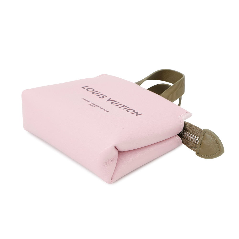 LOUIS VUITTON Bag Charm・LV Mini Shopper PinkM03136 Leather
