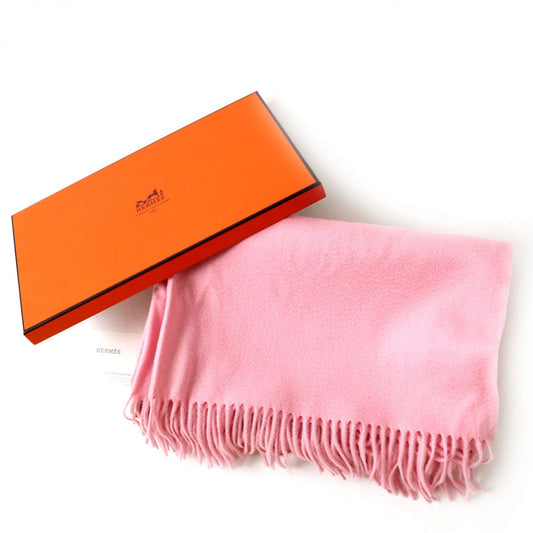 HERMES Stall Main: 100% cashmere Baby pink Women  d