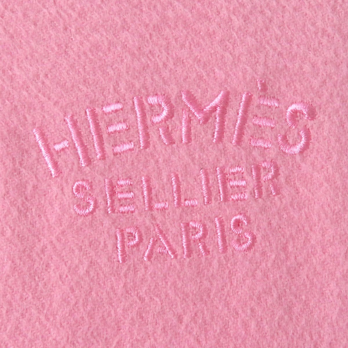 HERMES Stall Main: 100% cashmere Baby pink Women  d