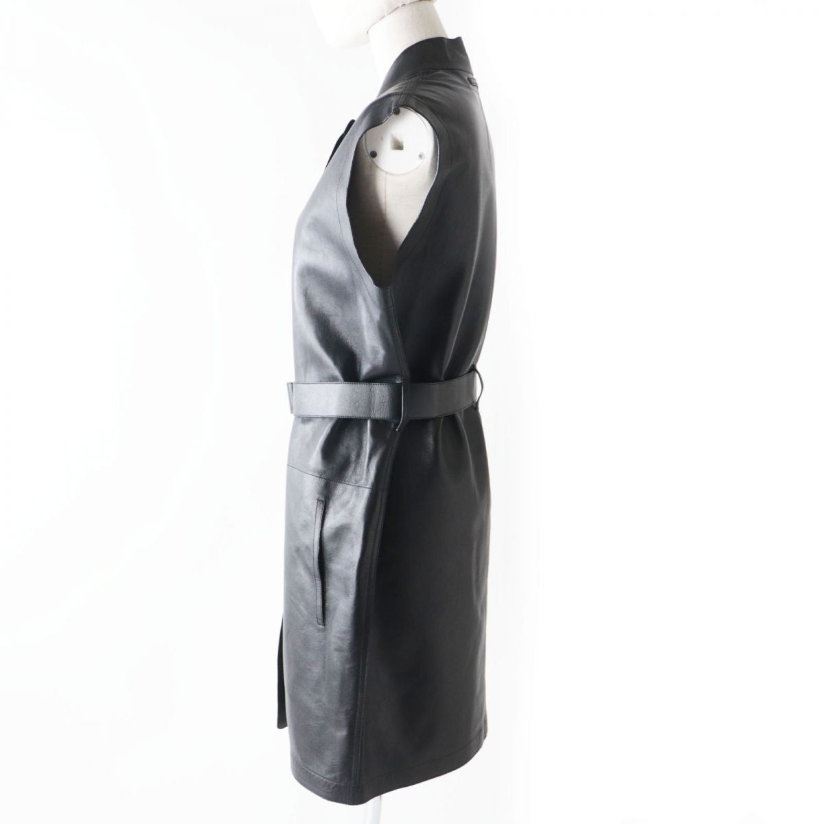 HERMES Best Lamb leather black Women 36  d