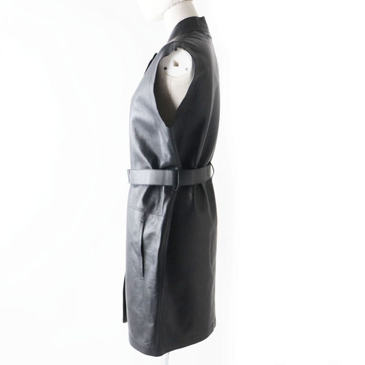HERMES Best Lamb leather black Women 36  d