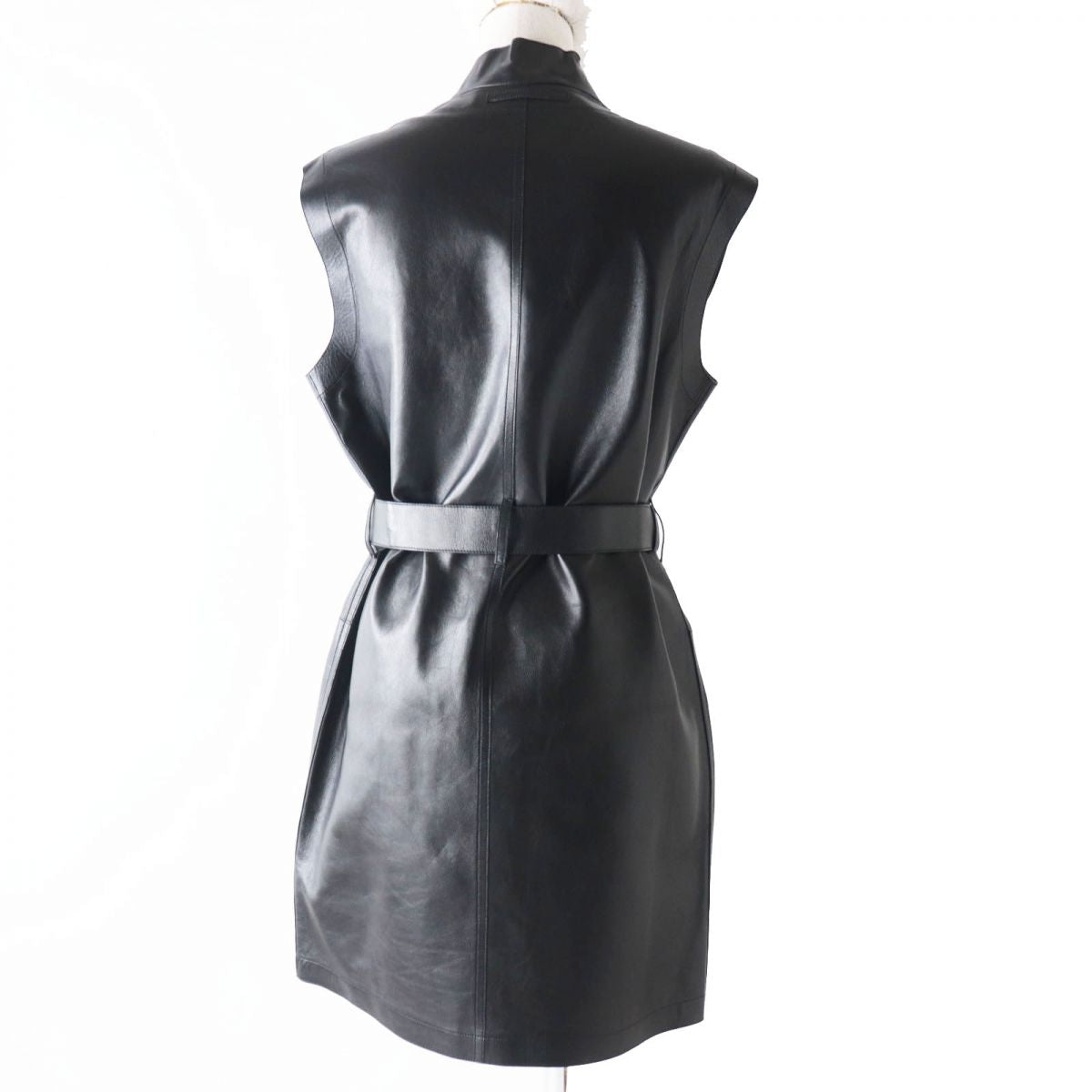 HERMES Best Lamb leather black Women 36  d