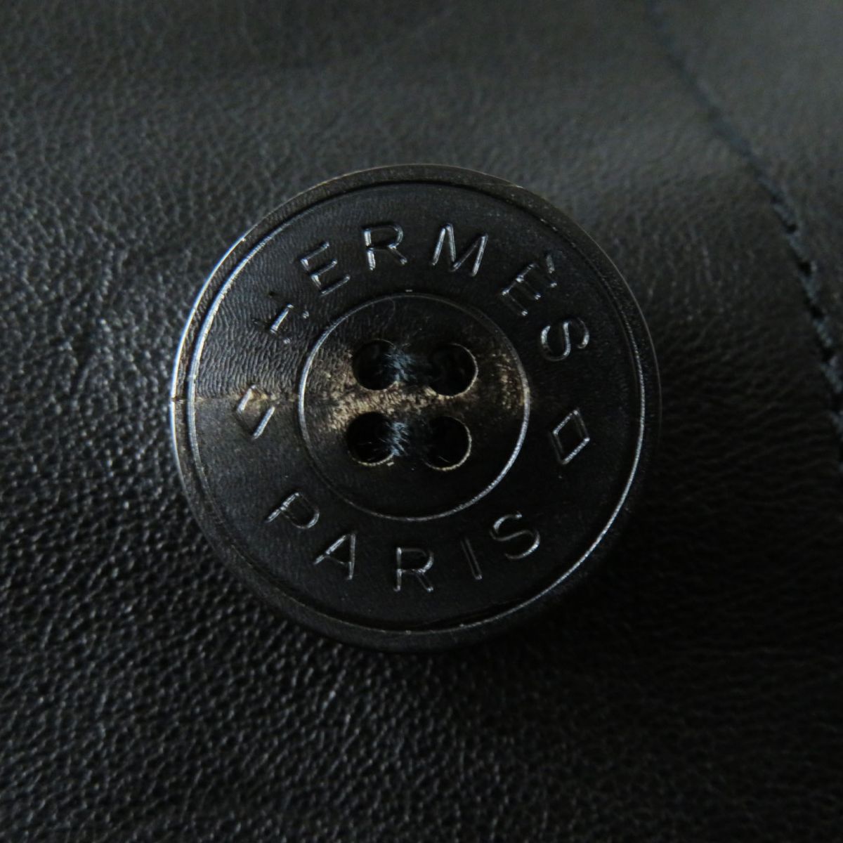 HERMES Best Lamb leather black Women 36  d