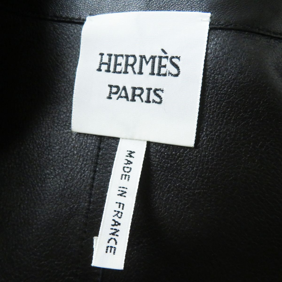 HERMES Best Lamb leather black Women 36  d