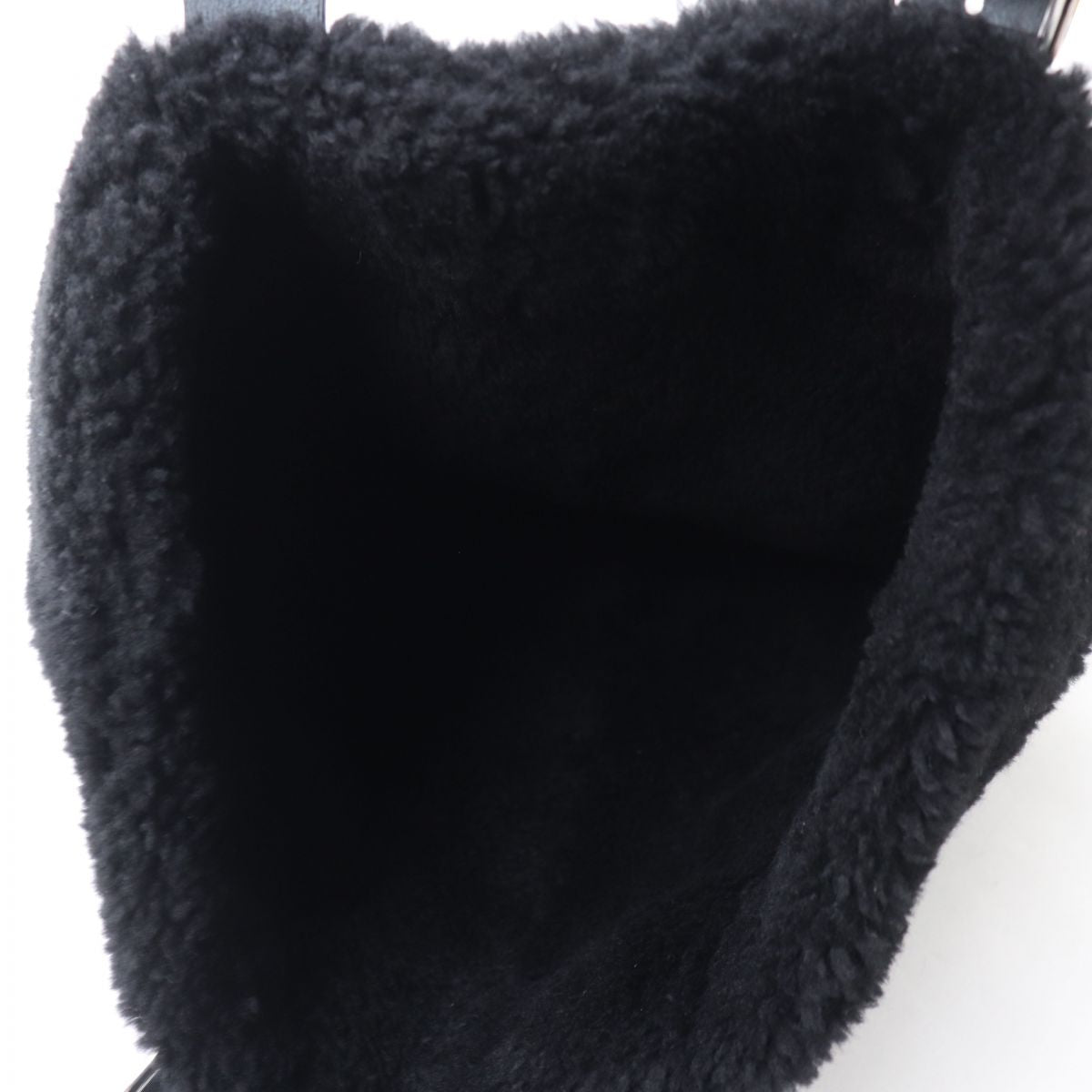 HERMES Tote Bag Main: Taurillon Clemence Cristobal, Part: Mouton black Women  d