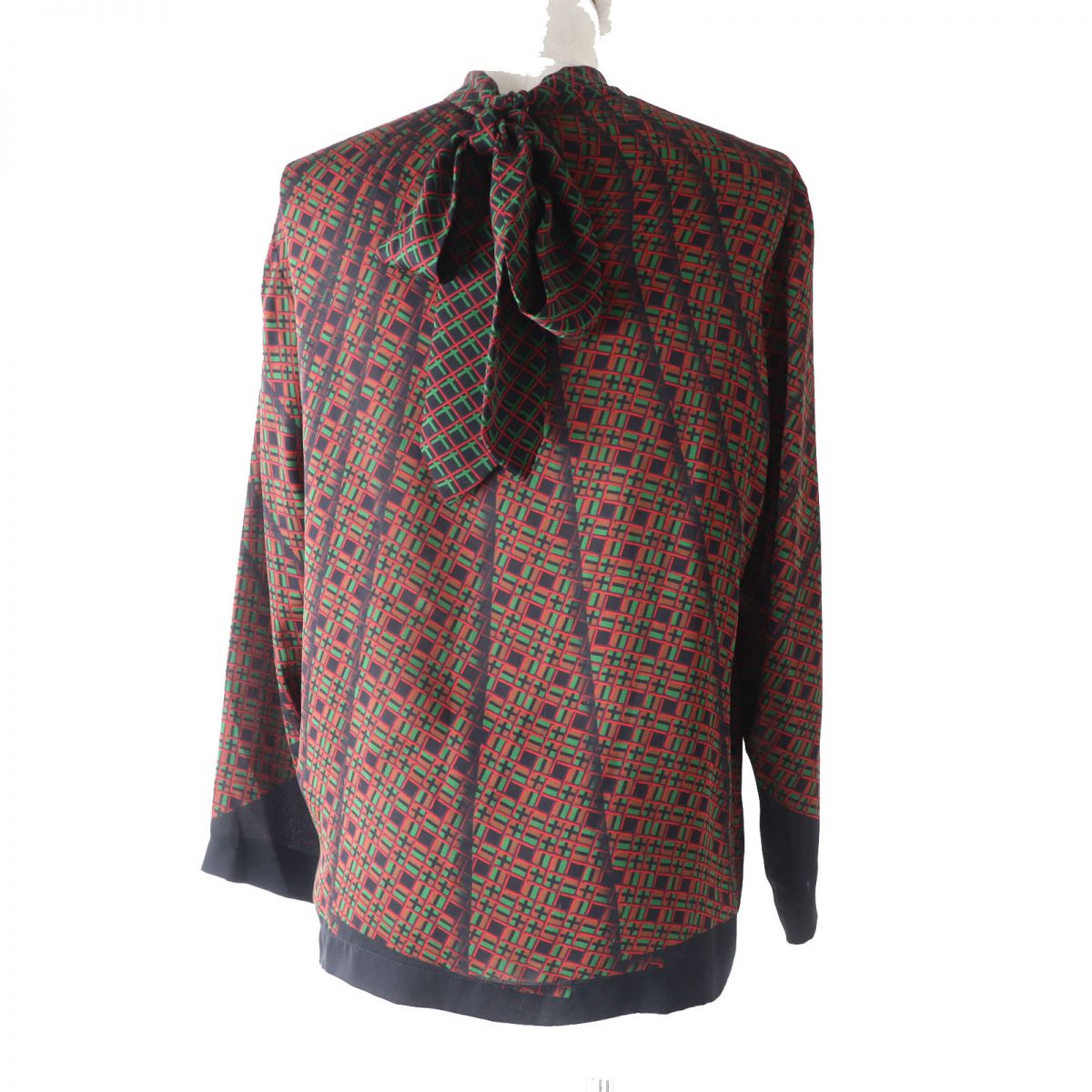 HERMES blo  silk Multi<br>Total pattern print 38