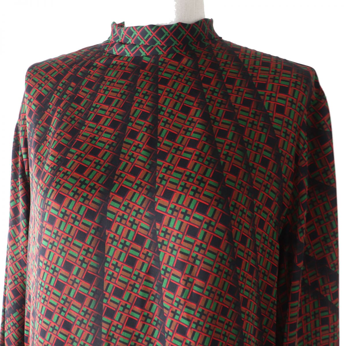 HERMES blo  silk Multi<br>Total pattern print 38