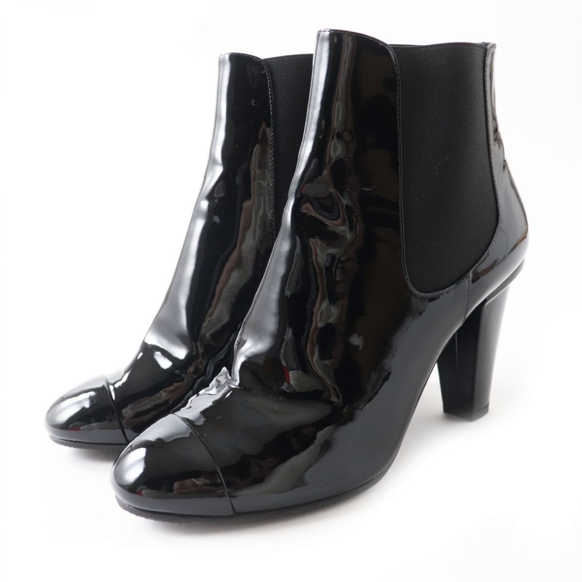 CHANEL boots Main: Patent leather black Women 37