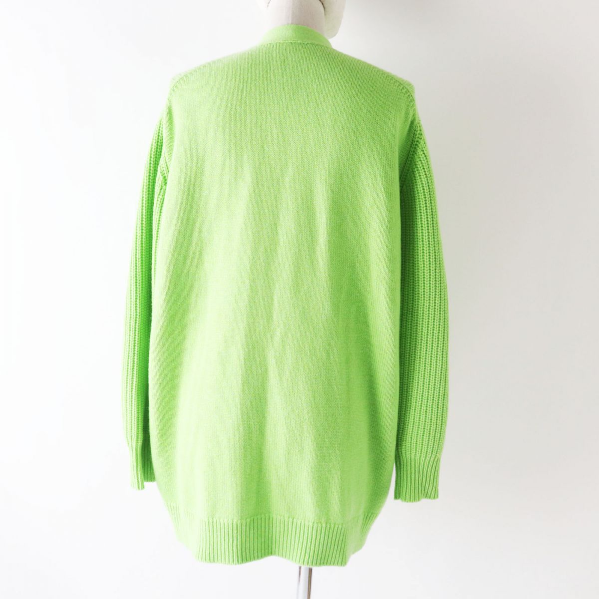 HERMES cardigan Main: 64% cashmere, Main: 36% cotton Light green Women 34  d