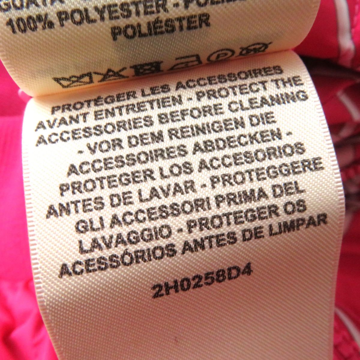 HERMES Best Main: 100% polyester, part: 82% virgin wool, part: 14% polyamide (nylon), part: 4% elastane (polyurethane), part: 57% rayon, 43% polyester Fusha pink<br>La Promenade du Matin/Morning Walk Women 36  d