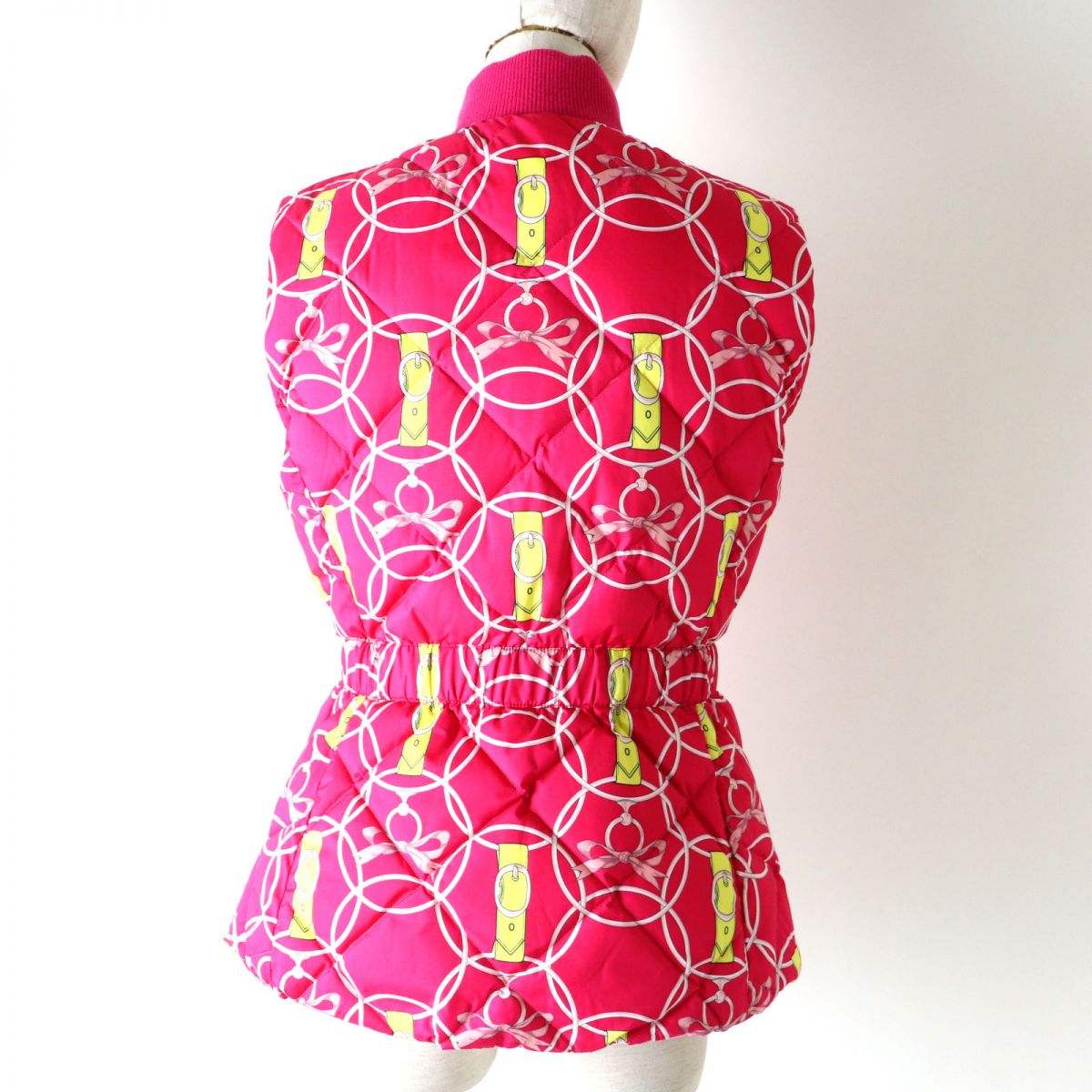 HERMES Best Main: 100% polyester, part: 82% virgin wool, part: 14% polyamide (nylon), part: 4% elastane (polyurethane), part: 57% rayon, 43% polyester Fusha pink<br>La Promenade du Matin/Morning Walk Women 36  d