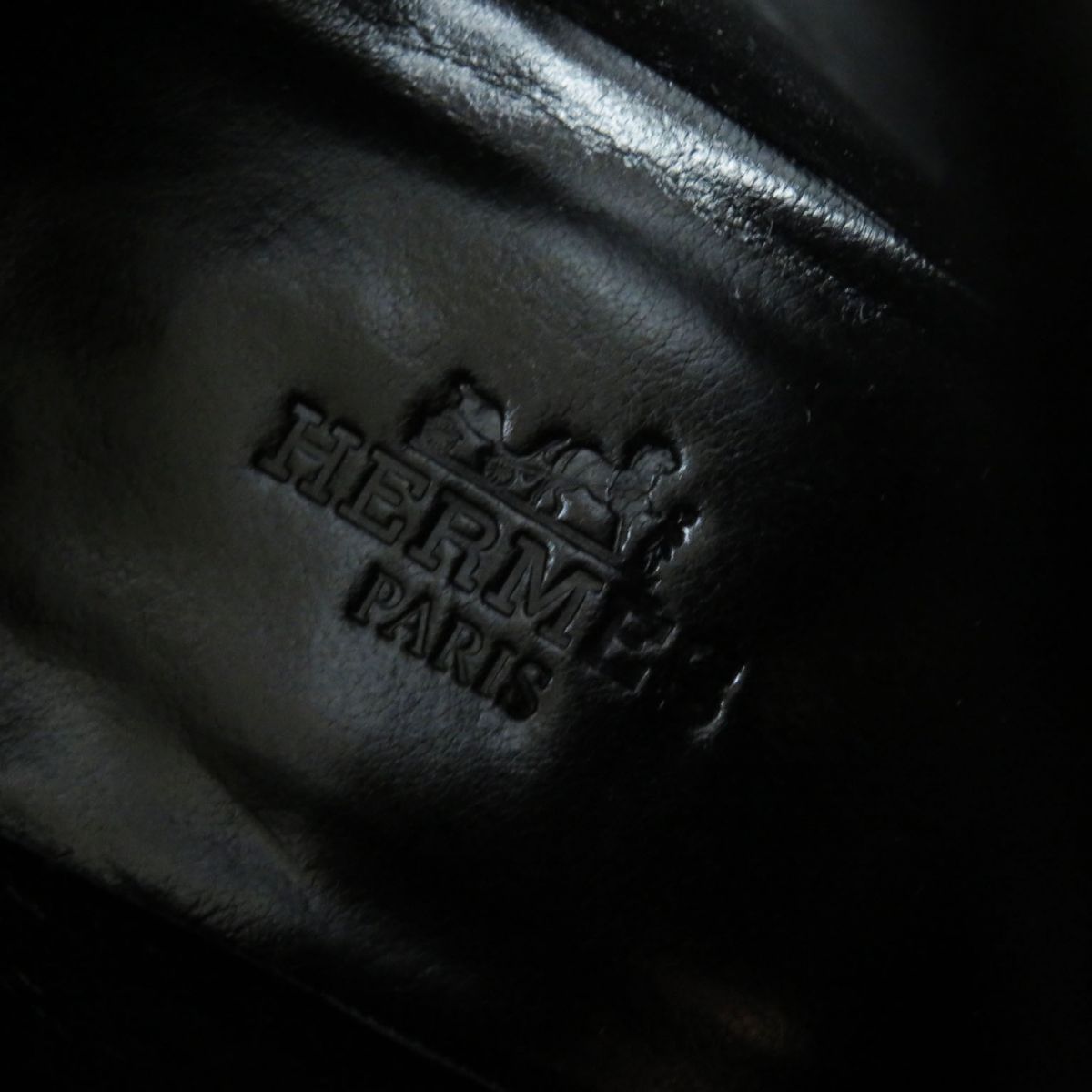 HERMES Booties Main: Suede leather black Women 38  d