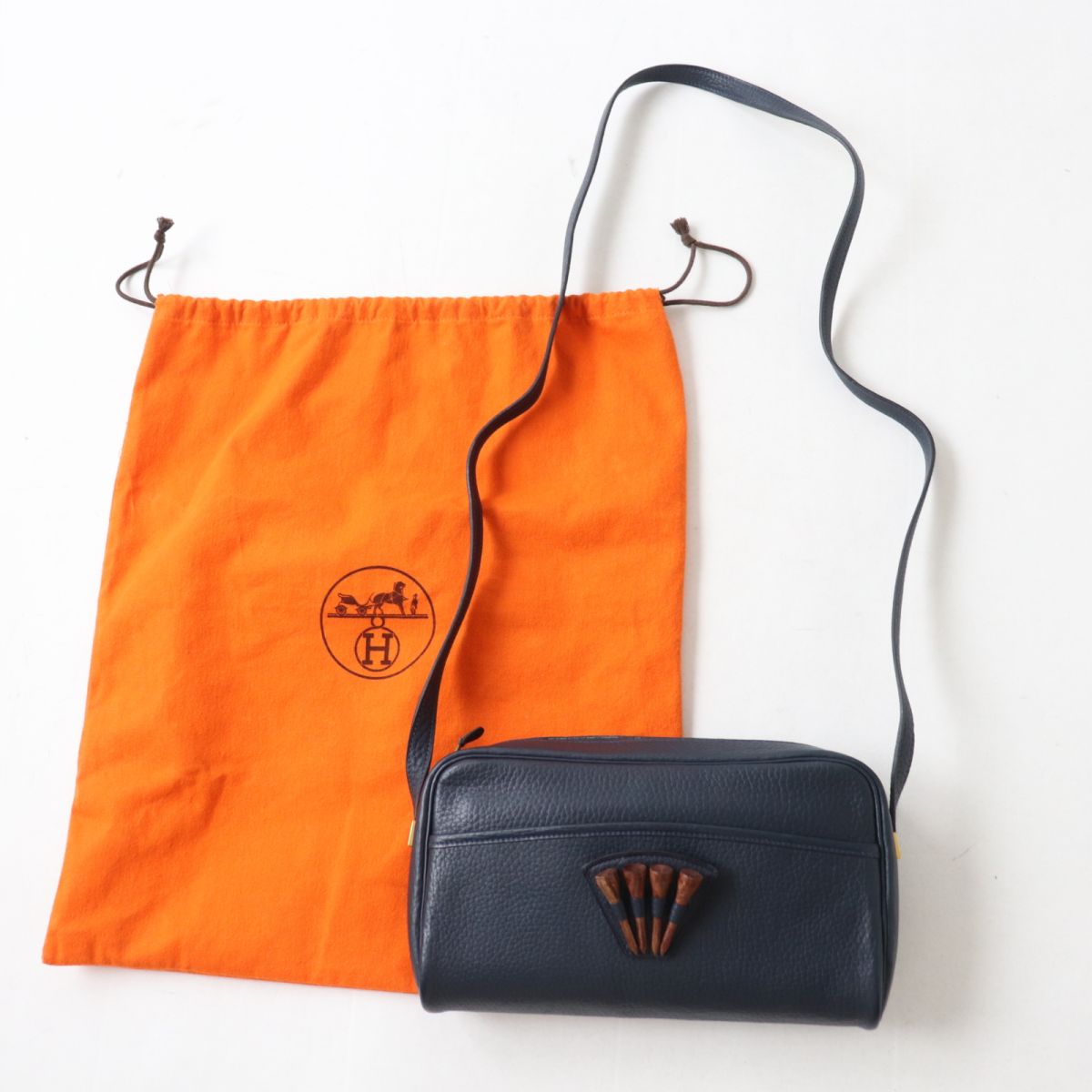 HERMES Shoulder Bag Fjord Navy Women  d