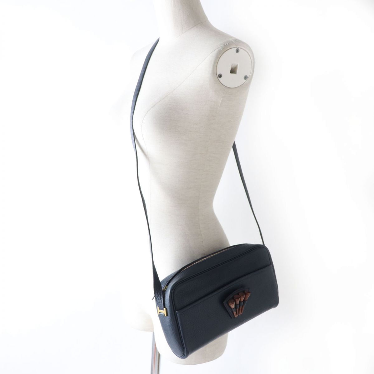 HERMES Shoulder Bag Fjord Navy Women  d