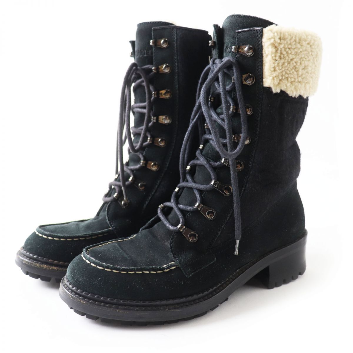 Chanel Suede Leather Boots