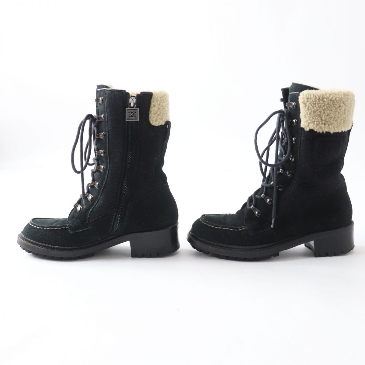Chanel Suede Leather Boots