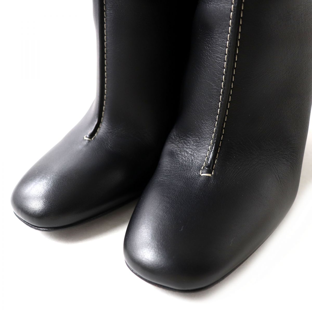 HERMES boots Main: Leather black Women 35.5  d