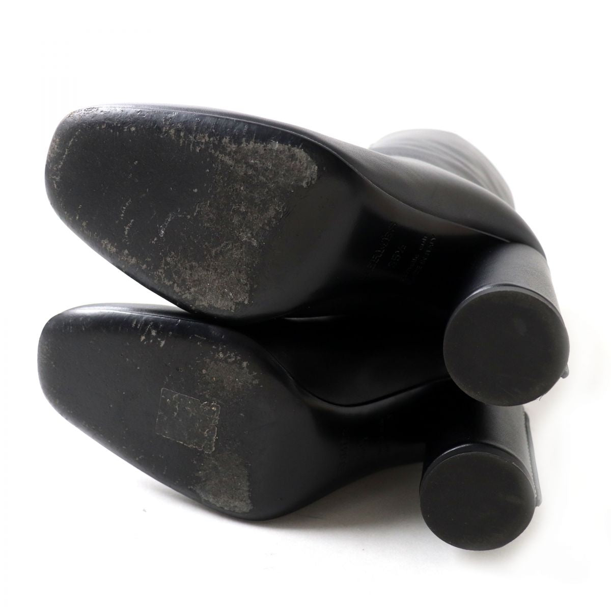 HERMES boots Main: Leather black Women 35.5  d